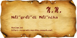 Nógrádi Mónika névjegykártya