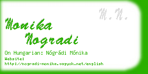 monika nogradi business card