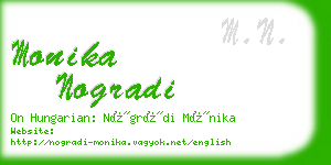 monika nogradi business card